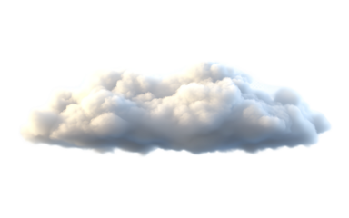 Cloud isolated on transparent background, Cutout clean white cloud transparent background,3d rendering,Collection of random shapes of abstract clouds,white cloud,white natural cloud element,png,Ai