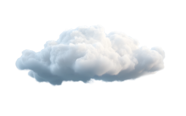 Cloud isolated on transparent background, Cutout clean white cloud transparent background,3d rendering,Collection of random shapes of abstract clouds,white cloud,white natural cloud element,png,Ai