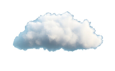 Obraz premium Cloud isolated on transparent background, Cutout clean white cloud transparent background,3d rendering,Collection of random shapes of abstract clouds,white cloud,white natural cloud element,png,Ai