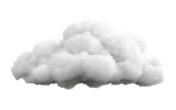 Cloud isolated on transparent background, Cutout clean white cloud transparent background,3d rendering,Collection of random shapes of abstract clouds,white cloud,white natural cloud element,png,Ai