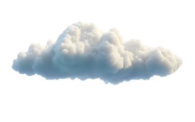 Cloud isolated on transparent background, Cutout clean white cloud transparent background,3d rendering,Collection of random shapes of abstract clouds,white cloud,white natural cloud element,png,Ai