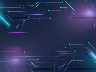 a futuristic technology background with a sleek dark gradient featuring neon blue and purple