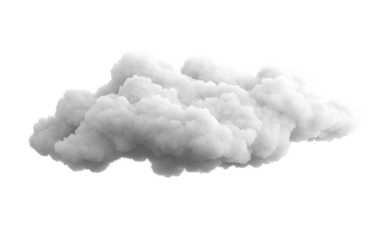 Cloud isolated on transparent background, Cutout clean white cloud transparent background,3d rendering,Collection of random shapes of abstract clouds,white cloud,white natural cloud element,png,Ai