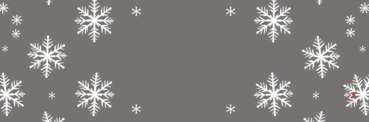 Christmas card design with intricate snowflake border in vector illustration, winter, vector