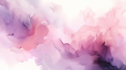 Fototapeta premium Soft Pink and Purple Watercolor Abstract Background