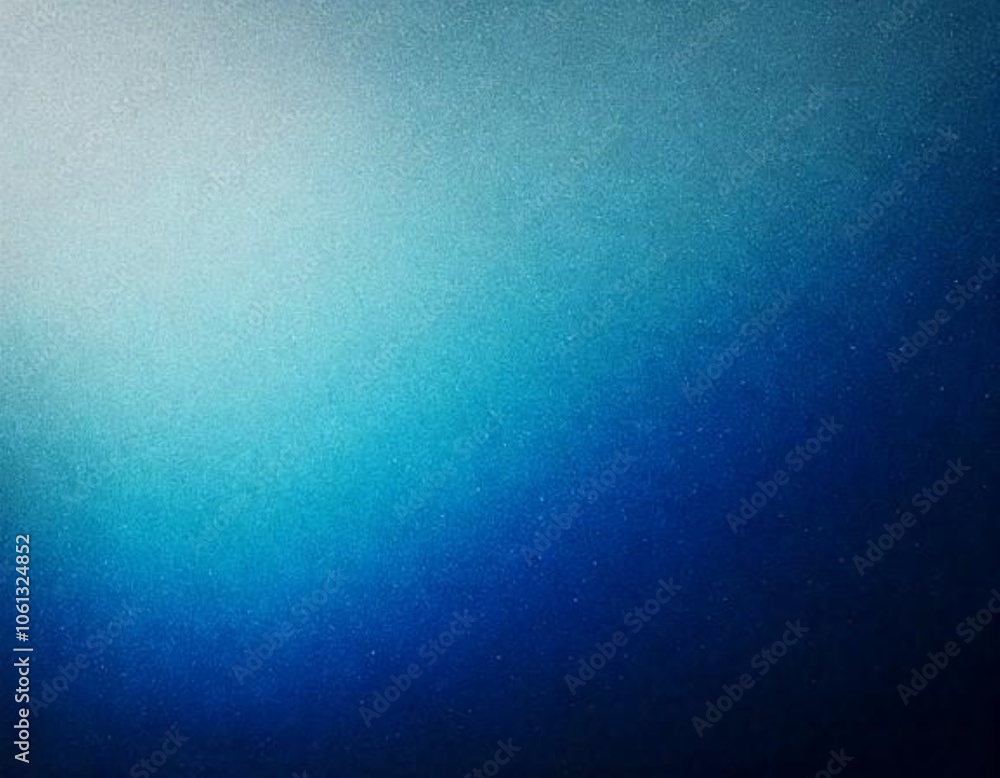 Poster blue and white gradient background with a textured surface, creating a minimalist and clean design