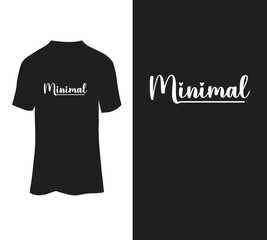  Minimal typography t-shirt design template.