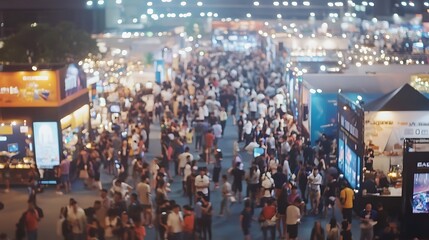 crowd of people on the street