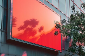 Signboard banner mockup, office advertisement, business poster. Generative Ai