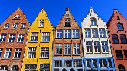 Fototapeta premium Colorful european houses