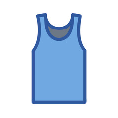 tank top  vector icon, dress icon, vector clothing icon - simple vector illustration of a tank top , in a simple and clean style, for business and fashion graphics. clothing flat illustration.