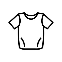 t shirt  vector icon, dress icon, vector clothing icon - simple vector illustration of a t shirt , in a simple and clean style, for business and fashion graphics. clothing flat illustration.