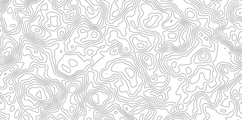 Abstract seamless pattern with lines and stylized height of the topographic contour in lines and topo graphic map design. Cartography, topology, or terrain path concept.	
