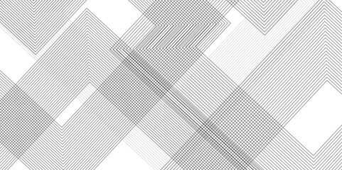 Abstract background with black lines and white background design Geometric design with dynamic on white background in concept, wave. rectangle and triangle lines and shapes design	