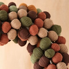 minimalist wool decoration