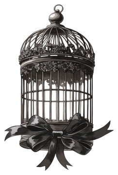 recommend clip art: PNG Cage illustration birdcage ribbon.