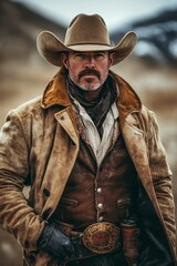 Fototapeta premium The cowboy code exploring values and traditions in contemporary western culture