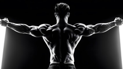 Obraz premium portrait of a muscular male