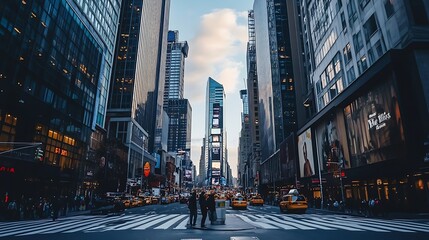 Fototapeta premium night city street