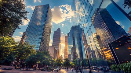Obraz premium city skyline