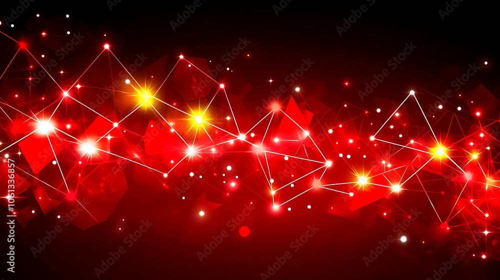 Poster abstract red background with glowing lights soft pastel background for graphic design templates