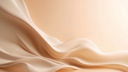 Obraz premium Soft Beige Fabric Texture with Light Reflections