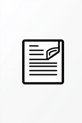 Three-dimensional newspaper icon, rolled and secured with a string for distribution.