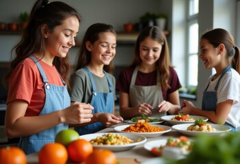 Joyful Cooking Experience Among Friends