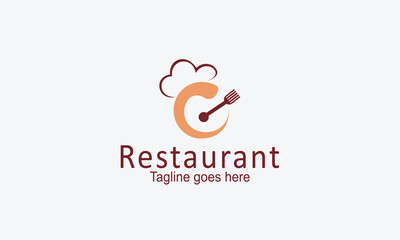 Restaurant logo design vector template