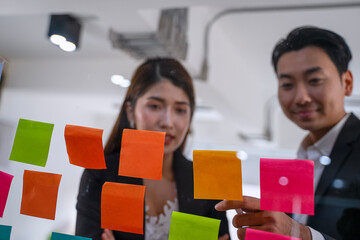 White collar workers are meeting at office.