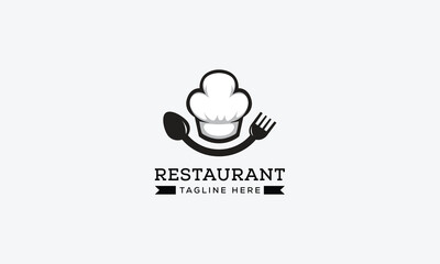 Restaurant logo design vector template