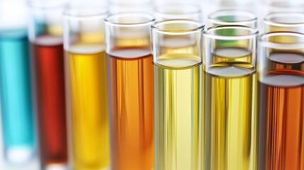 Biofuel Drop in Refinery Tube, Extreme Close-Up