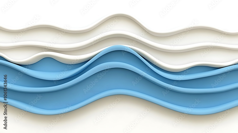 Poster abstract blue and white wave background abstract gradient background with copy space