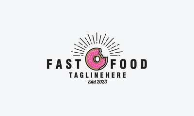 Restaurant logo design vector template