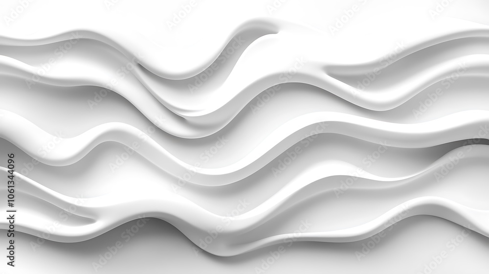 Aufkleber abstract white wave background light gradient background with room for typography