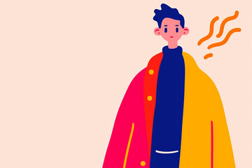 Obraz premium Minimalist Illustration Characters