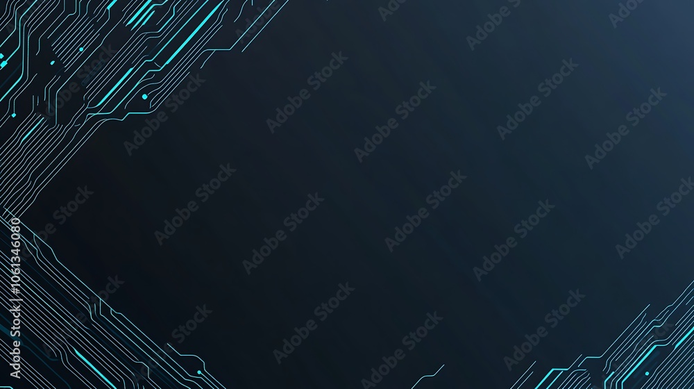 Poster abstract blue circuit board background plain textured background for web design and copy