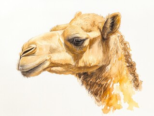 Obraz premium Camel Face Close Up