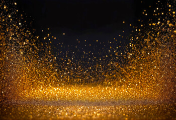 Fototapeta premium Golden Glitter Background.