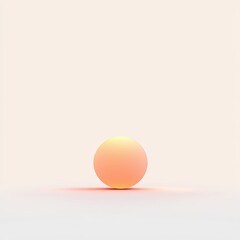 Fototapeta premium Abstract glowing sphere in soft light, perfect for creative projects.