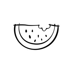 illustration of an watermelon