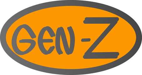 Gen-z writing vector, Gen-z sentence design.