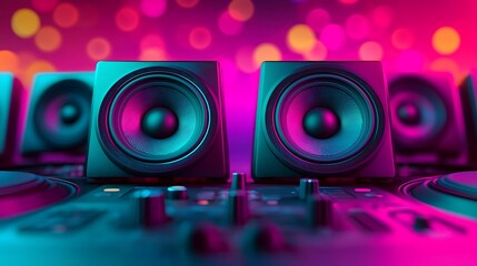 Colorful Sound Patterns from Pulsating Speakers