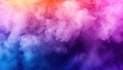 Obraz premium A vibrant blend of colorful smoke, creating an abstract and visually striking background.