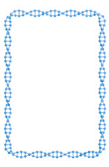 DNA Frame: A unique and eye-catching frame made up of intertwined DNA strands, perfect for scientific or technological designs.