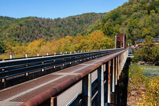 Thurmond Bridge over the New River in Thurmond, West Virginia