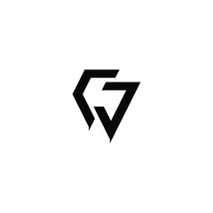 CJ monogram logo design letter text name symbol monochrome logotype alphabet character simple logo