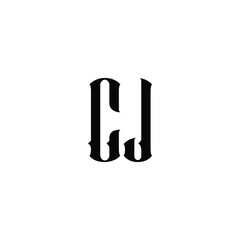 CJ monogram logo design letter text name symbol monochrome logotype alphabet character simple logo