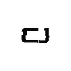 CJ monogram logo design letter text name symbol monochrome logotype alphabet character simple logo