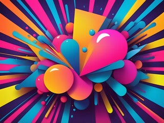 elegant design abstact neon color gradient background